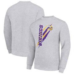 Starter Color Scratch Team Graphic Fleece Pullover Sweatshirt - Minnesota Vikings Pullover