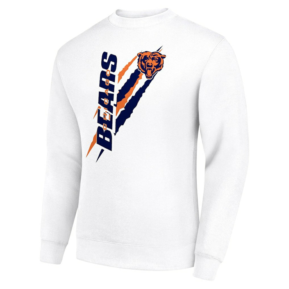 Starter Color Scratch Team Graphic Fleece Pullover Sweatshirt - Chicago Bears Pullover