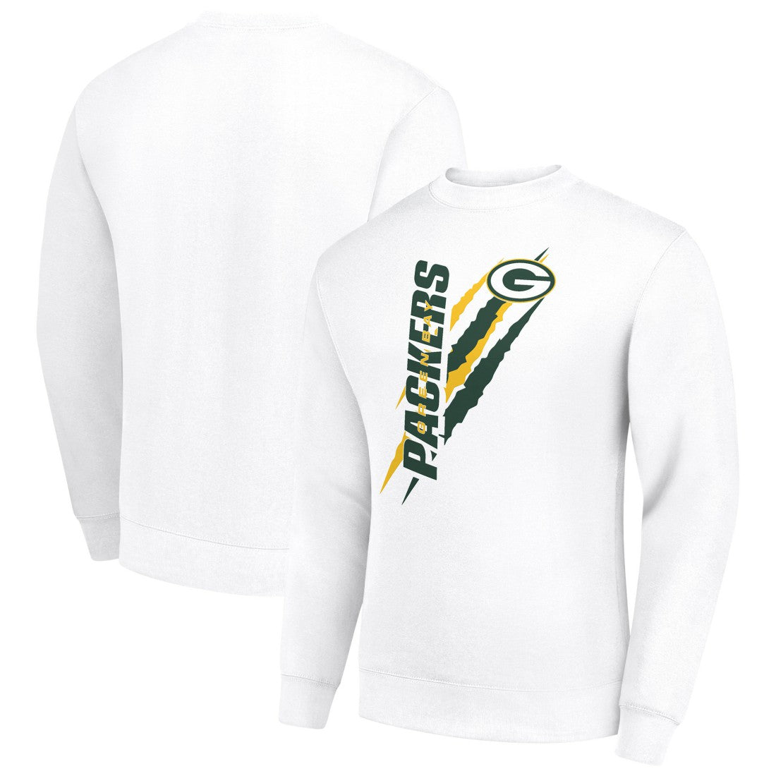 Starter Color Scratch Team Graphic Fleece Pullover Sweatshirt - Green Bay Packers Pullover