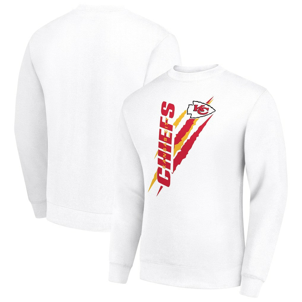 Starter Color Scratch Team Graphic Fleece Pullover Sweatshirt - Kansas City Chiefs Pullover