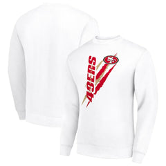 Starter Color Scratch Team Graphic Fleece Pullover Sweatshirt - San Francisco 49ers Pullover