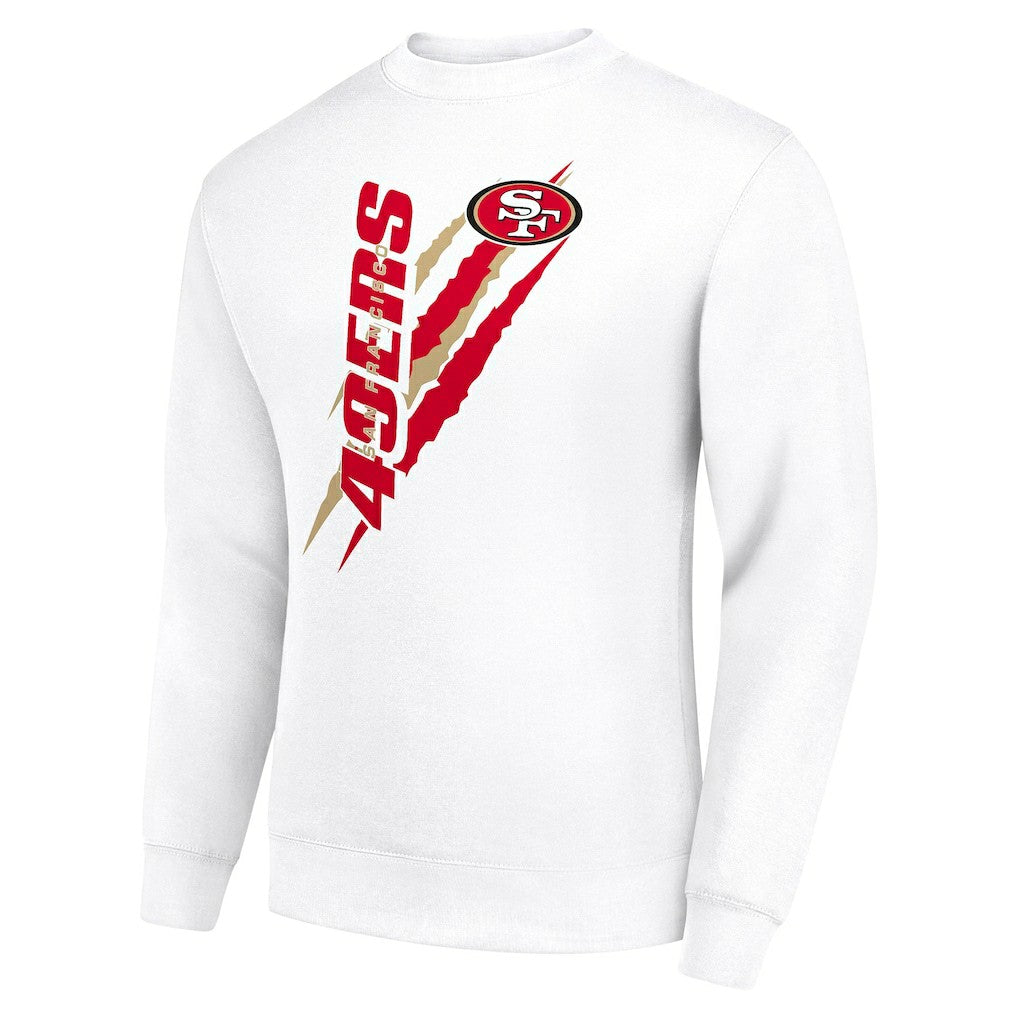 Starter Color Scratch Team Graphic Fleece Pullover Sweatshirt - San Francisco 49ers Pullover
