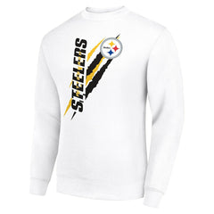 Starter Color Scratch Team Graphic Fleece Pullover Sweatshirt - Pittsburgh Steelers Pullover