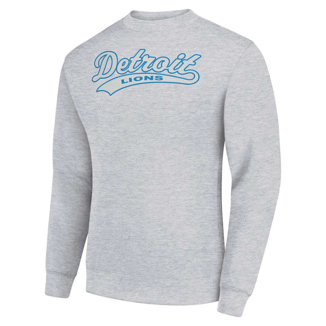 Starter Tailsweep Team Graphic Tri-Blend Fleece Pullover Sweatshirt - Detroit Lions Pullover