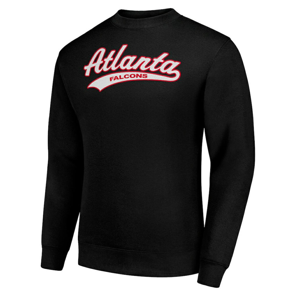 Starter Tailsweep Team Graphic Tri-Blend Fleece Pullover Sweatshirt - Atlanta Falcons Pullover