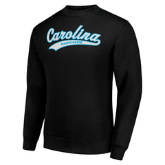 Starter Tailsweep Team Graphic Tri-Blend Fleece Pullover Sweatshirt - Carolina Panthers Pullover