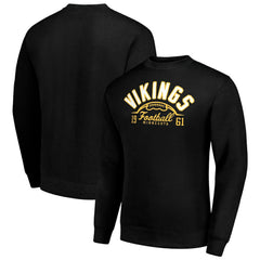 Starter Half Ball Team Graphic Tri-Blend Fleece Pullover Sweatshirt - Minnesota Vikings Pullover