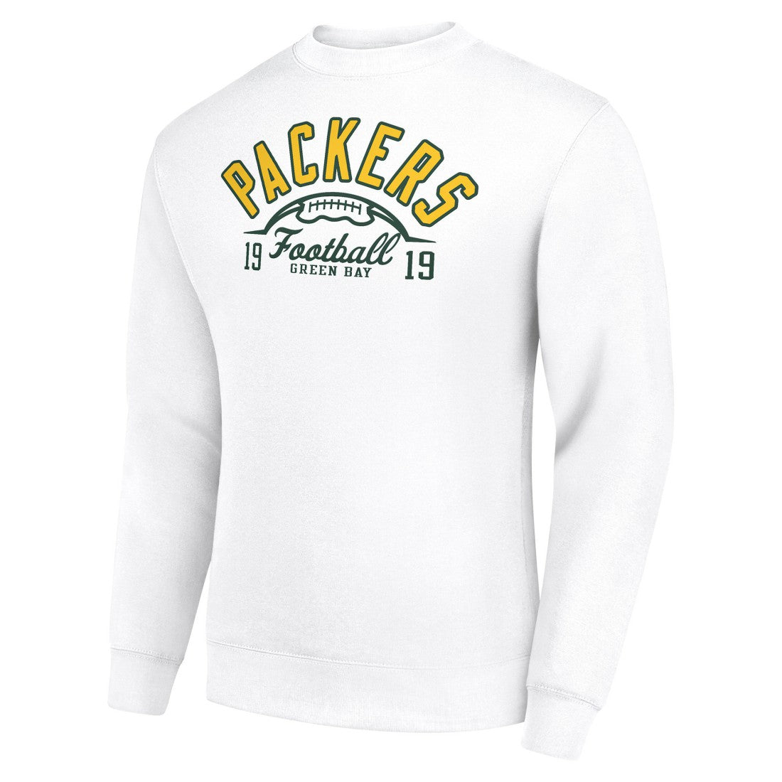 Starter Half Ball Team Graphic Tri-Blend Fleece Pullover Sweatshirt - Green Bay Packers Pullover