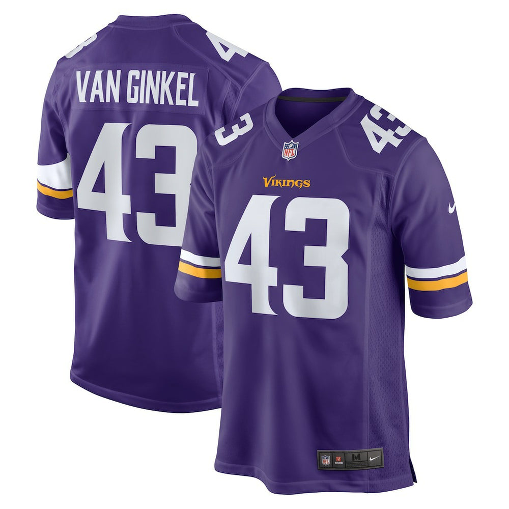 Andrew Van Ginkel  Team Game Jersey - Minnesota Vikings Jerseys
