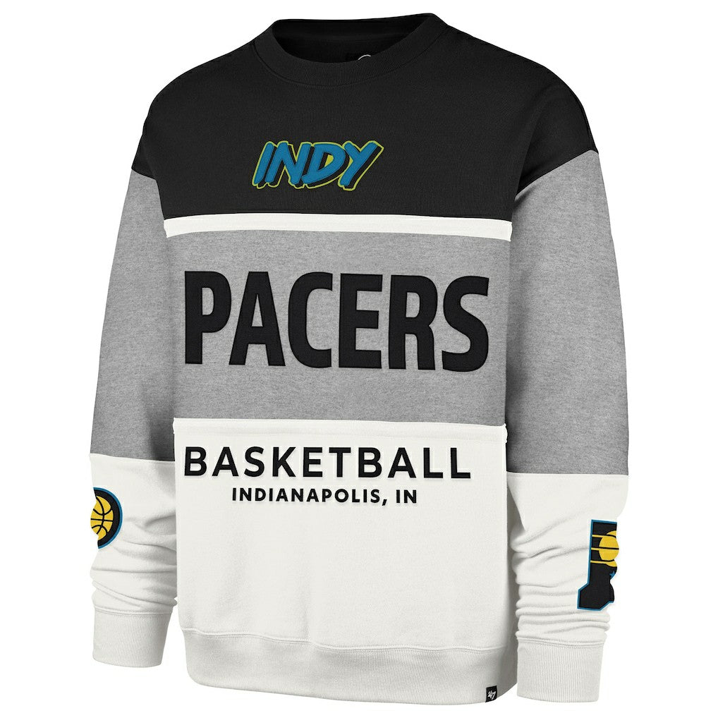 47 brand Indiana Pacers '47 Unisex 2024/25 City Edition On Five Maximalist Pullover Sweatshirt
