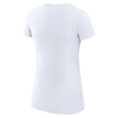 White Chicago Cubs G-III 4Her by Carl Banks Women's Super-Slim Fit Lightweight Collage Team Graphic Crew Neck T-Shirt