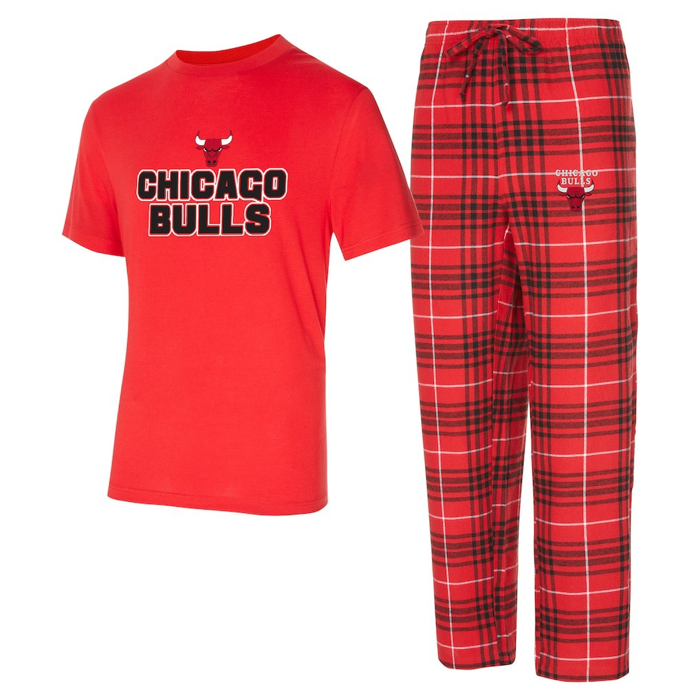 Chicago Bulls Concepts Sport Vector Top & Flannel Pants Sleep Set