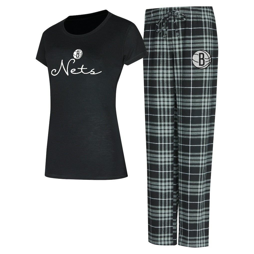 Brooklyn Nets Concepts Sport Women's Vector Top & Flannel Pants Sleep Set