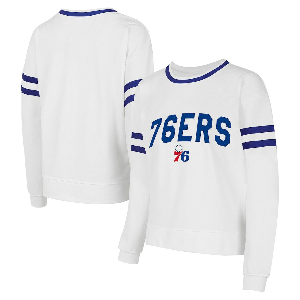 Philadelphia 76ers Concepts Sport Women's Borough Pullover Sweatshirt