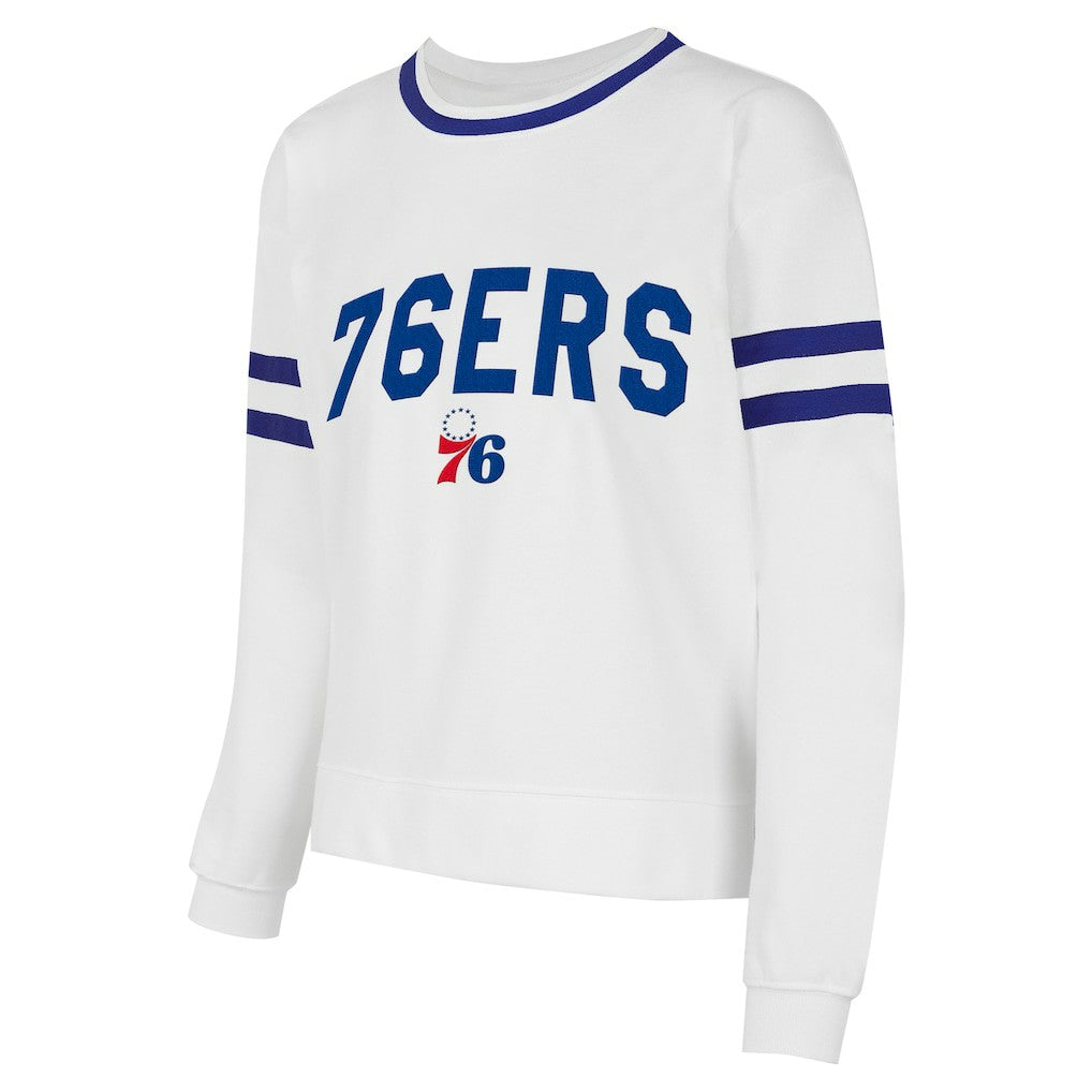 Philadelphia 76ers Concepts Sport Women's Borough Pullover Sweatshirt