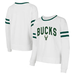 Milwaukee Bucks Concepts Sport Women's Borough Pullover Sweatshirt