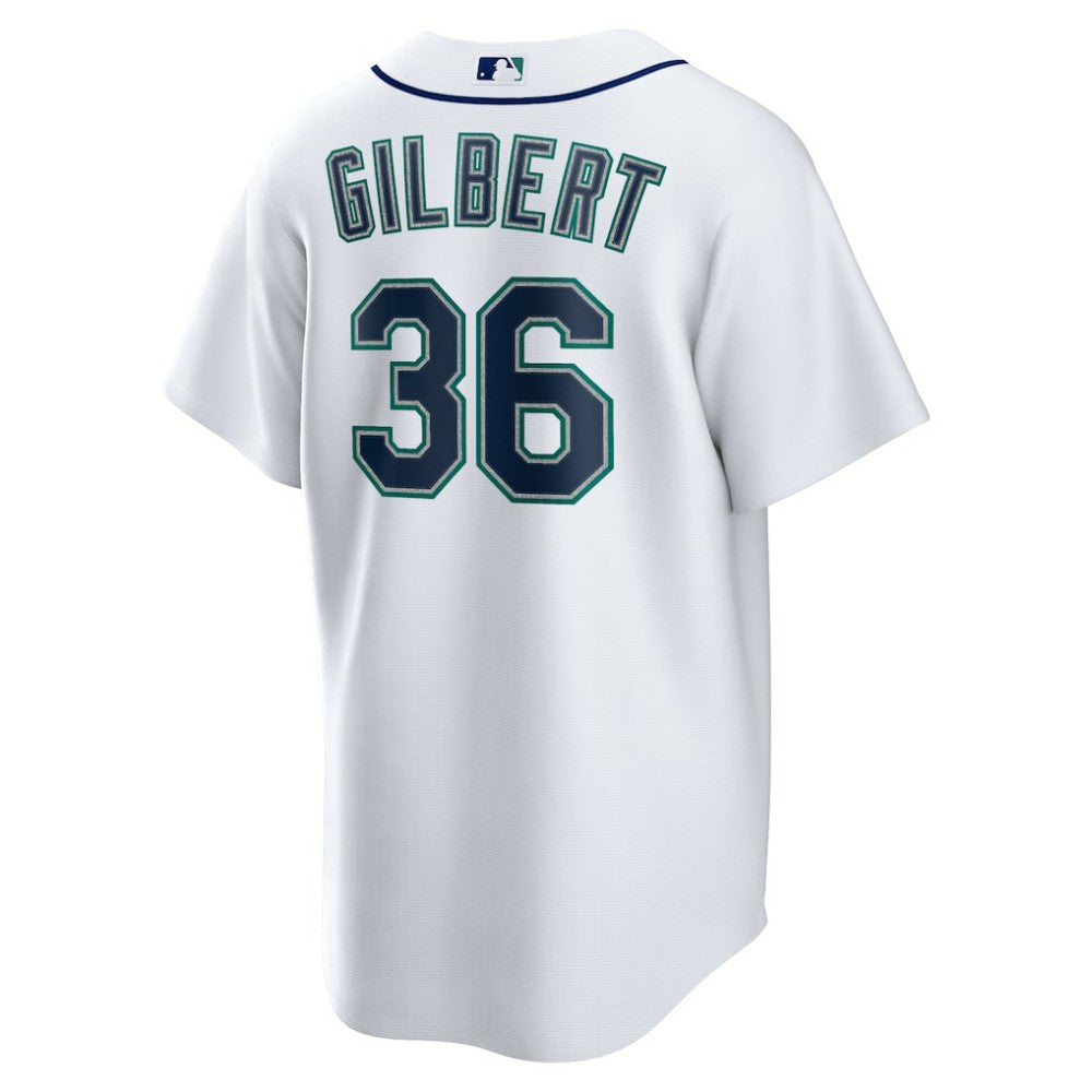 White Logan Gilbert Seattle Mariners Nike Home Replica Jersey
