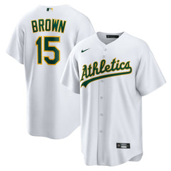 White Seth Brown Athletics Nike Home Replica Jersey