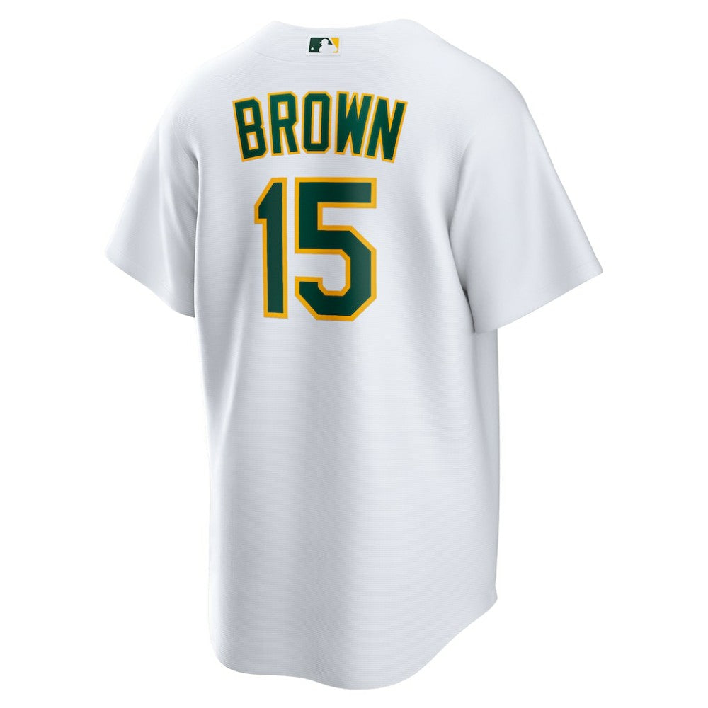 White Seth Brown Athletics Nike Home Replica Jersey