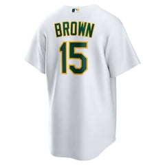 White Seth Brown Athletics Nike Home Replica Jersey