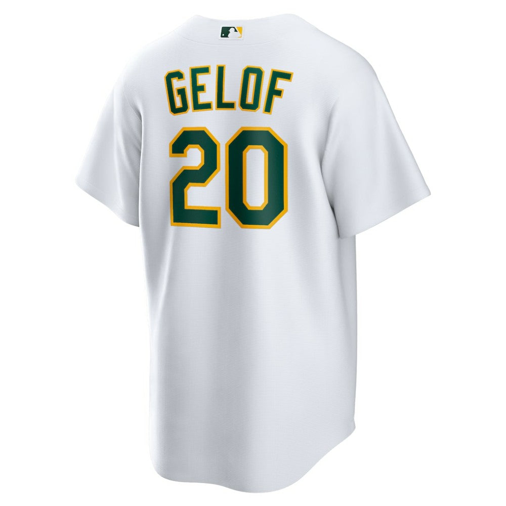 White Zack Gelof Athletics Nike Home Replica Jersey