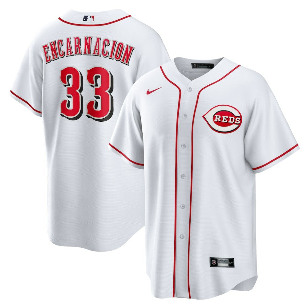 White Christian Encarnacion-Strand Cincinnati Reds Nike Home Replica Jersey