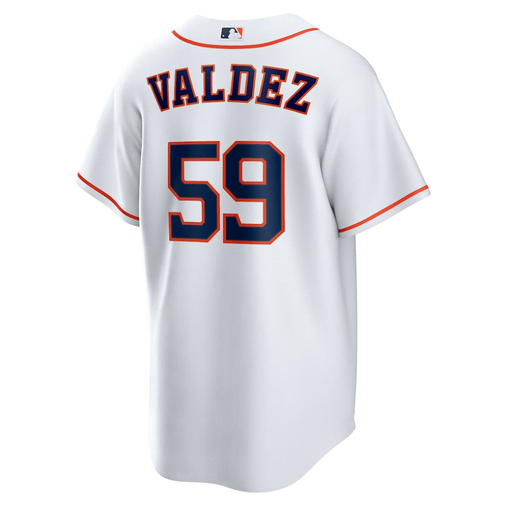 White Framber Valdez Houston Astros Nike Home Replica Jersey