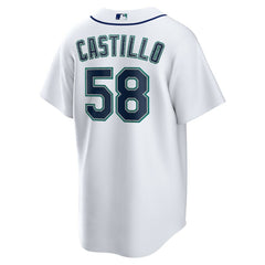 White Luis Castillo Seattle Mariners Nike Home Replica Jersey