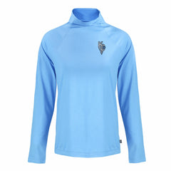 Powder Blue Kansas City Royals Cutter & Buck Women's City Connect Coastline Epic Comfort Eco Recycled Funnel Neck Raglan Pullover Top