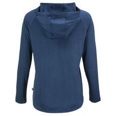 Navy Cleveland Guardians Cutter & Buck Women's  Coastline Epic Comfort Eco Recycled Hoodie Raglan Long Sleeve T-Shirt