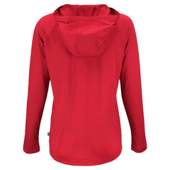 Red Minnesota Twins Cutter & Buck Women's  Coastline Epic Comfort Eco Recycled Hoodie Raglan Long Sleeve T-Shirt