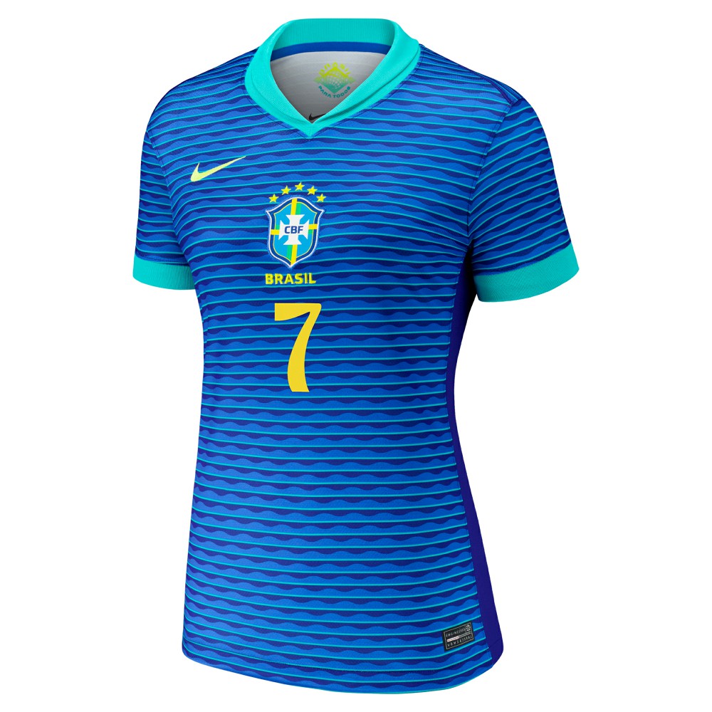 Vini Jr. Brazil National Team Women's 2024 Away Replica Jersey