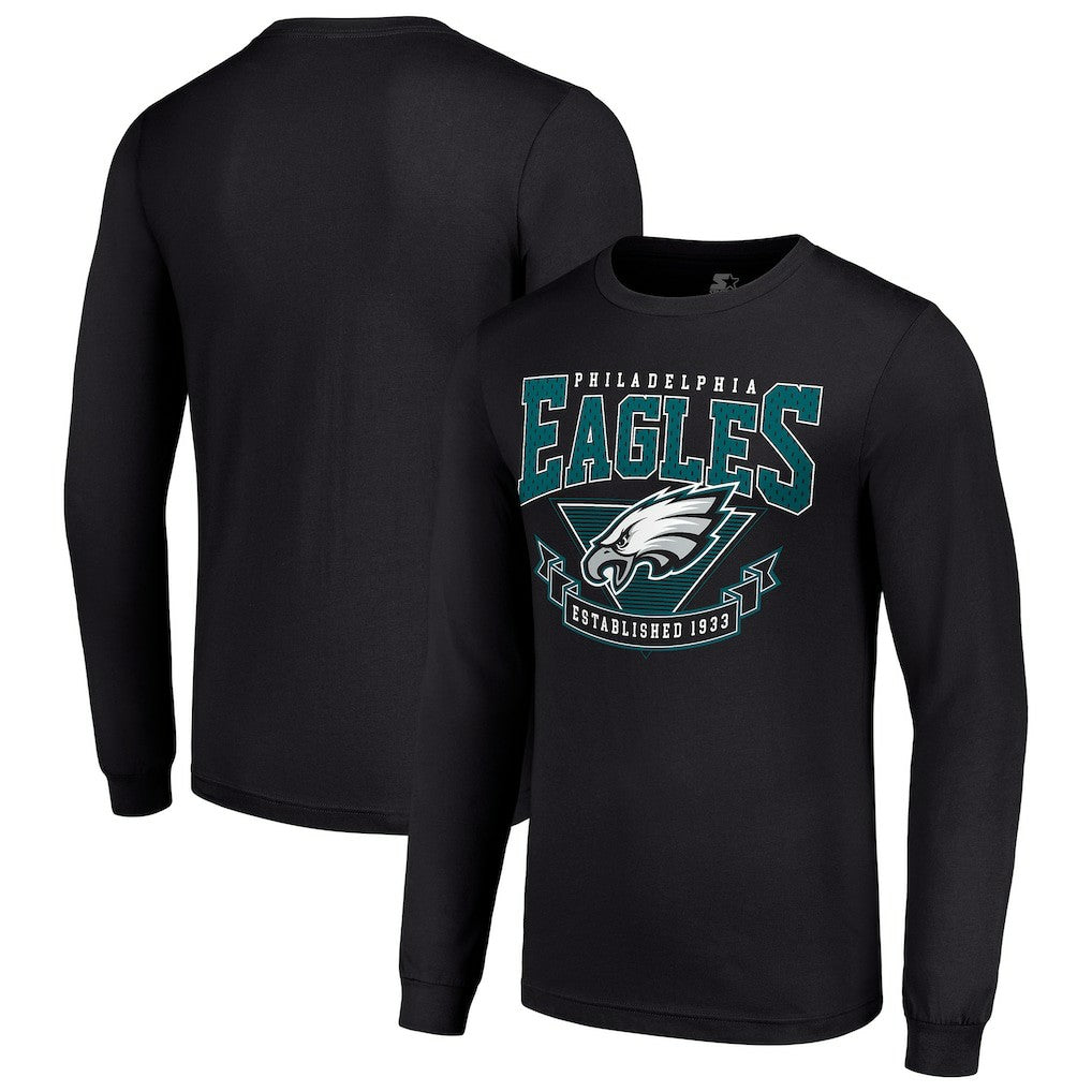 Starter '80s Inspired Team Logo Long Sleeve T-Shirt - Philadelphia Eagles T-shirts