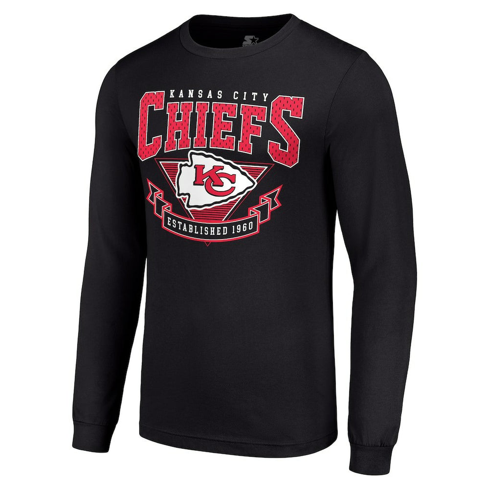 Starter '80s Inspired Team Logo Long Sleeve T-Shirt - Kansas City Chiefs T-shirts