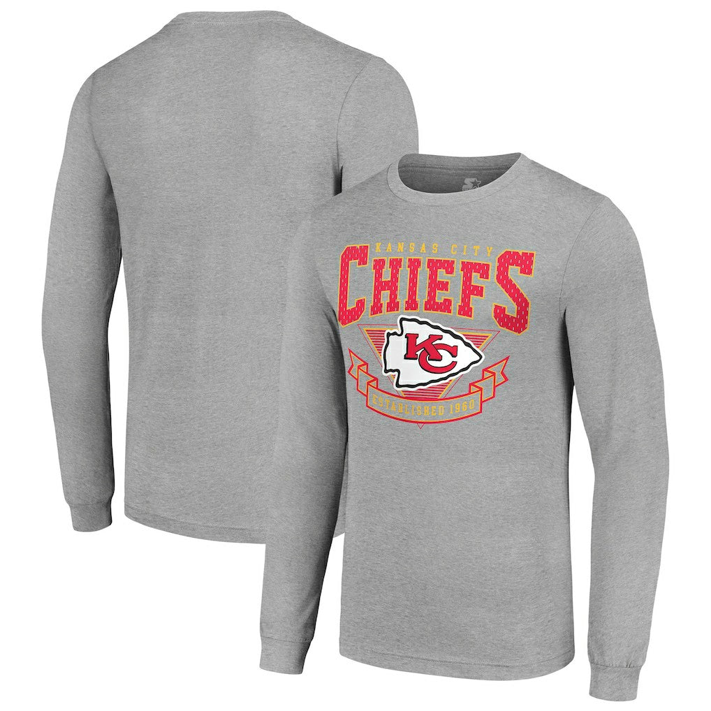 Starter '80s Inspired Team Logo Long Sleeve T-Shirt - Kansas City Chiefs T-shirts