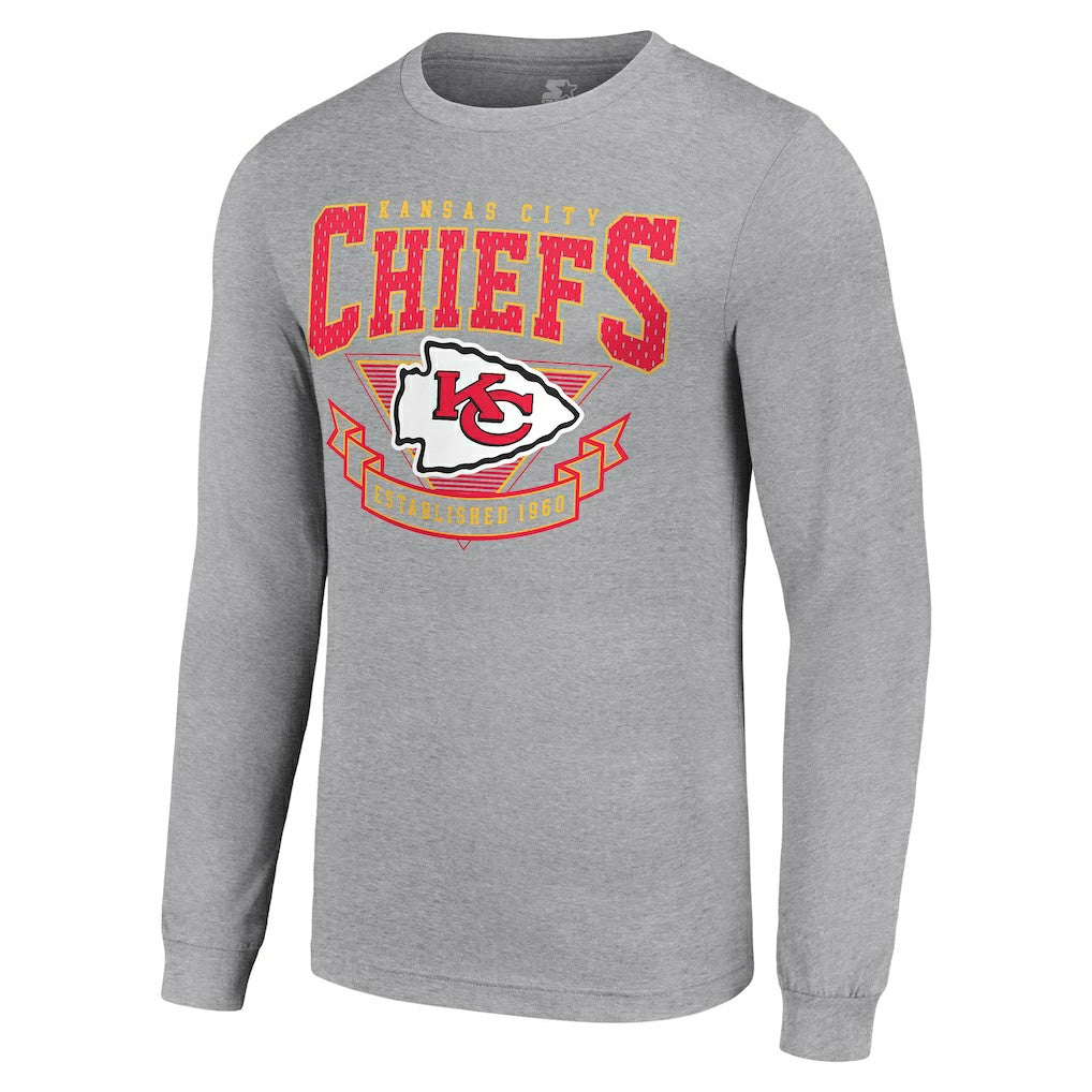 Starter '80s Inspired Team Logo Long Sleeve T-Shirt - Kansas City Chiefs T-shirts