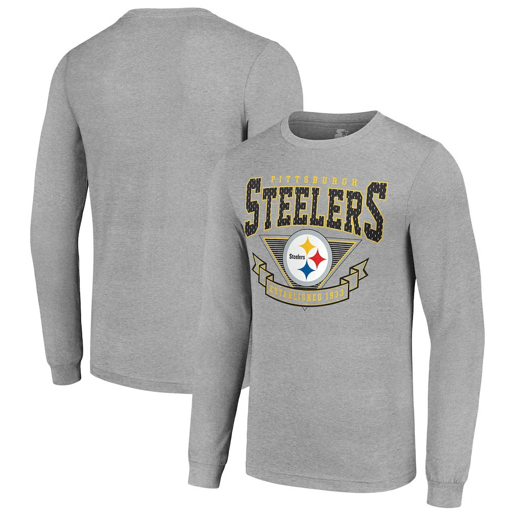 Starter '80s Inspired Team Logo Long Sleeve T-Shirt - Pittsburgh Steelers T-shirts