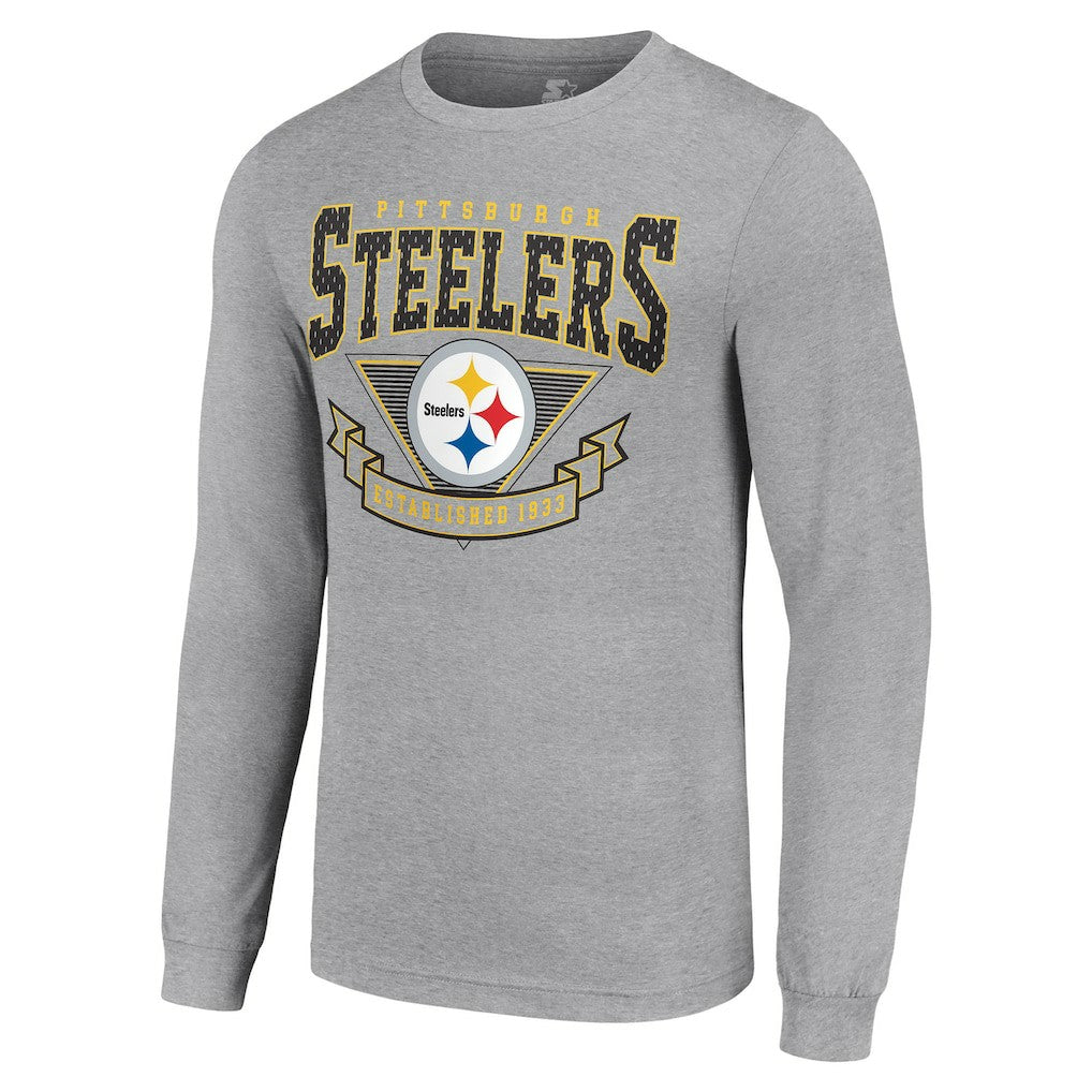 Starter '80s Inspired Team Logo Long Sleeve T-Shirt - Pittsburgh Steelers T-shirts