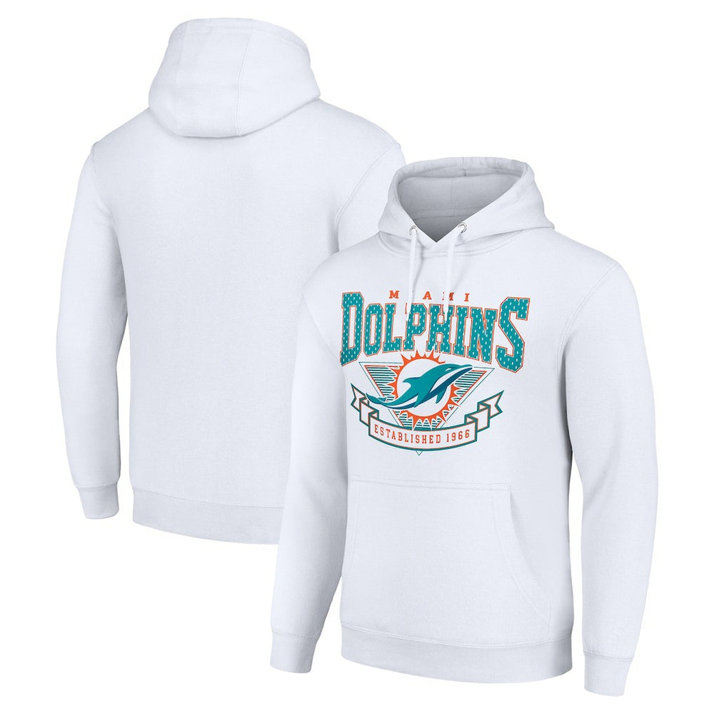 Starter ‘80s Inspired Pullover Hoodie - Miami Dolphins Hoodies