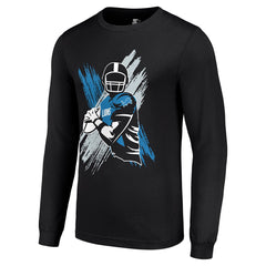 Starter Player X Logo Graphic Long Sleeve T-Shirt - Detroit Lions T-shirts