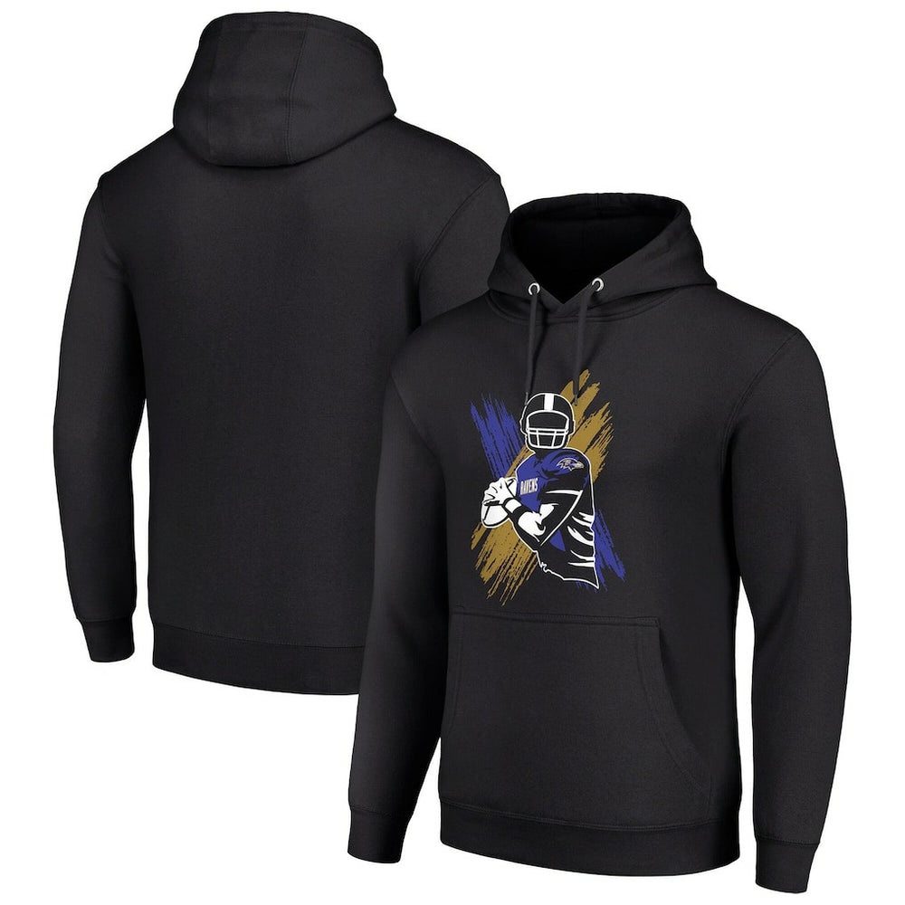 Starter Player X Fleece Pullover Hoodie - Baltimore Ravens Hoodies
