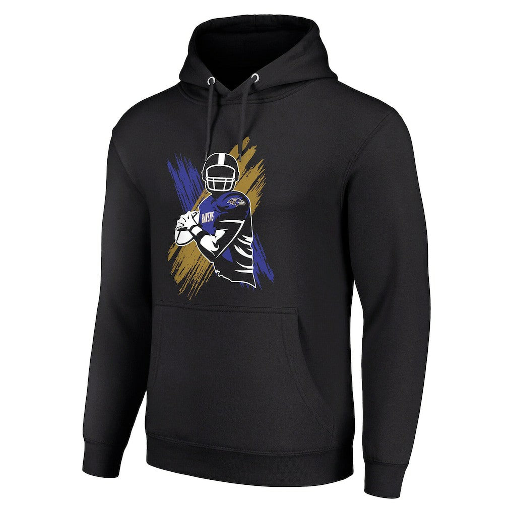 Starter Player X Fleece Pullover Hoodie - Baltimore Ravens Hoodies