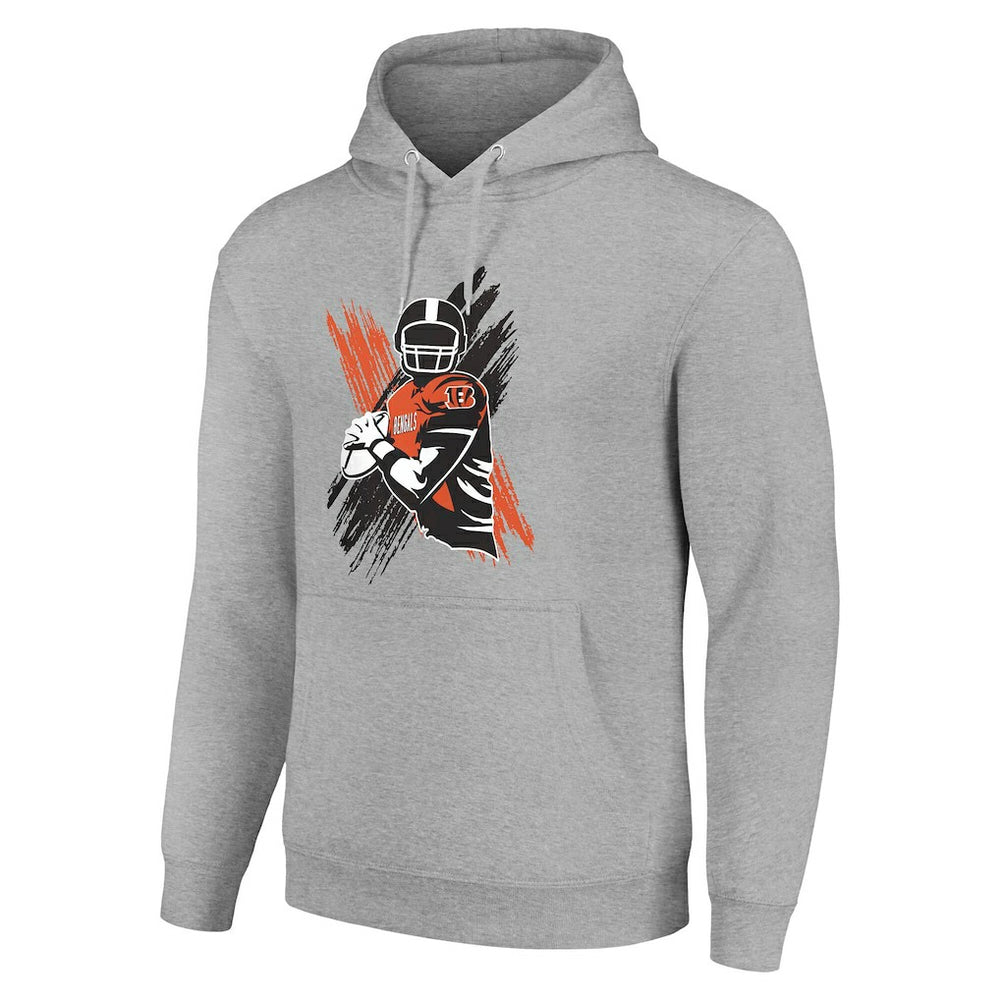 Starter Player X Fleece Pullover Hoodie - Cincinnati Bengals Hoodies