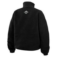 WEAR by Erin Andrews Women's Polar Fleece Half-Zip Jacket - Las Vegas Raiders Jackets
