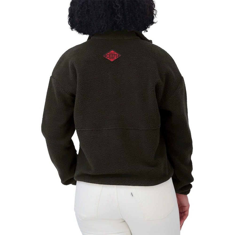 WEAR by Erin Andrews Women's Polar Fleece Half-Zip Jacket - Kansas City Chiefs Jackets