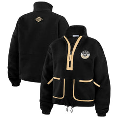 WEAR by Erin Andrews Women's Polar Fleece Half-Zip Jacket - New Orleans Saints Jackets