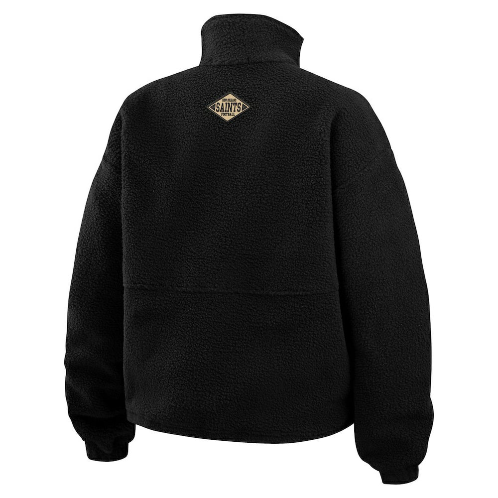 WEAR by Erin Andrews Women's Polar Fleece Half-Zip Jacket - New Orleans Saints Jackets