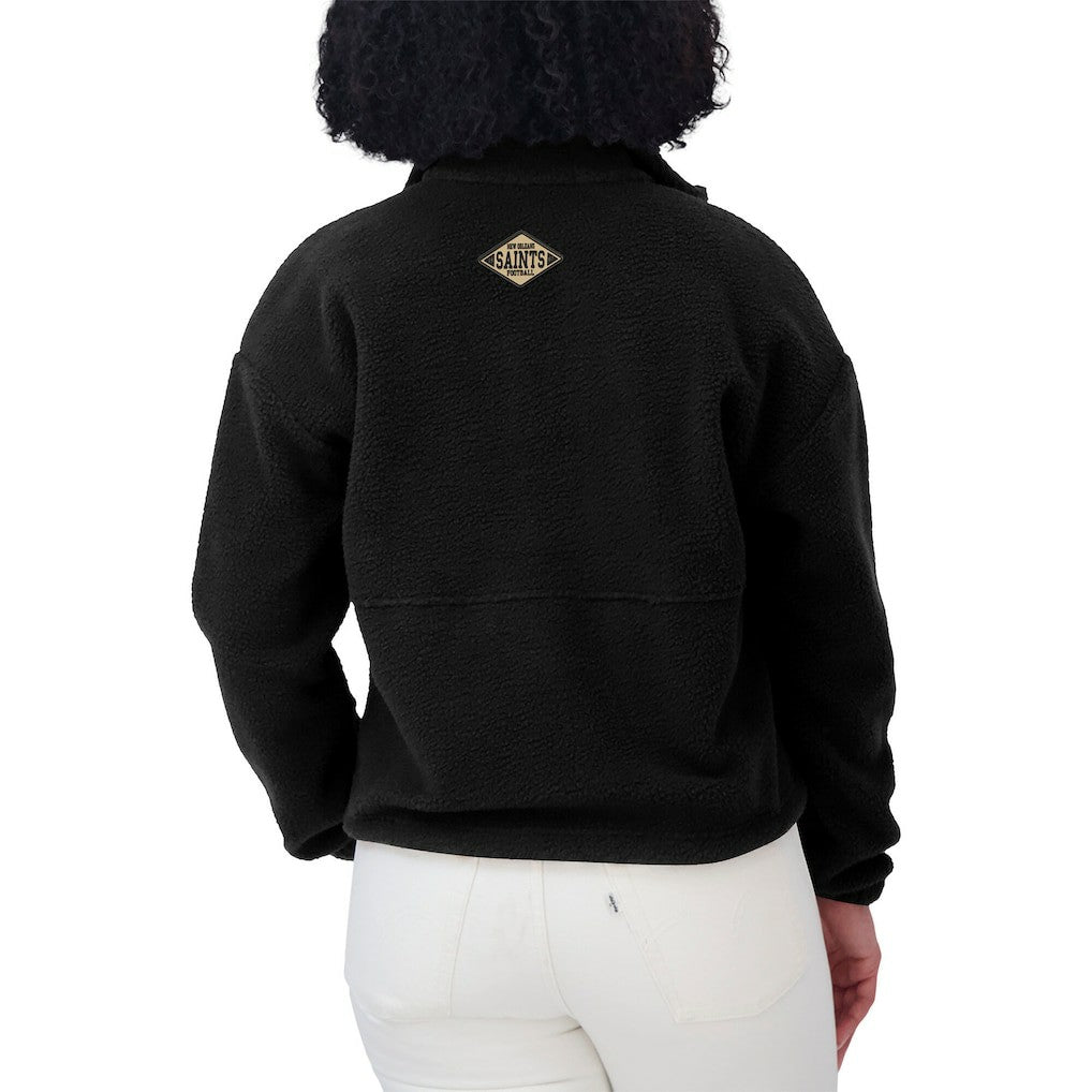 WEAR by Erin Andrews Women's Polar Fleece Half-Zip Jacket - New Orleans Saints Jackets