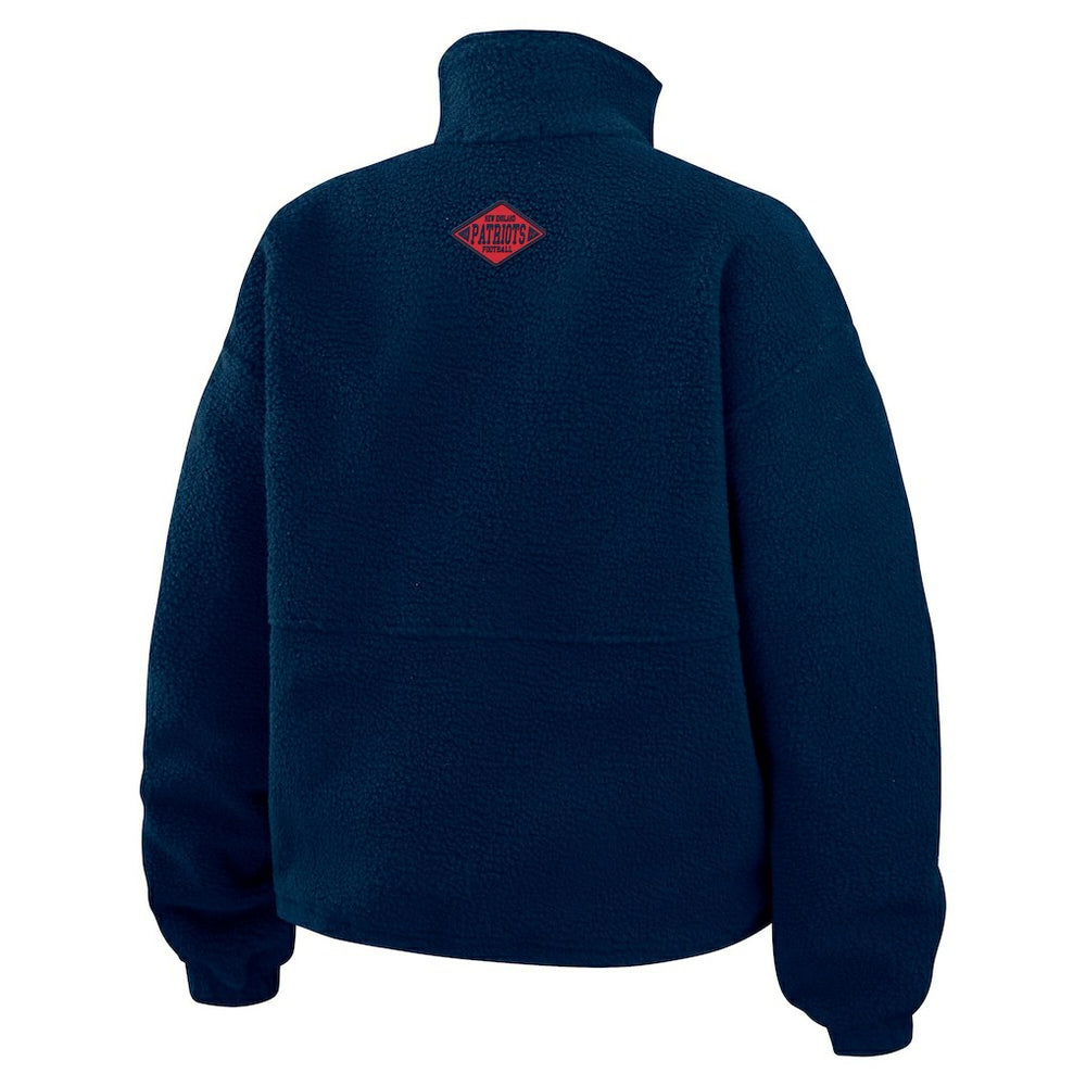 WEAR by Erin Andrews Women's Polar Fleece Half-Zip Jacket - New England Patriots Jackets