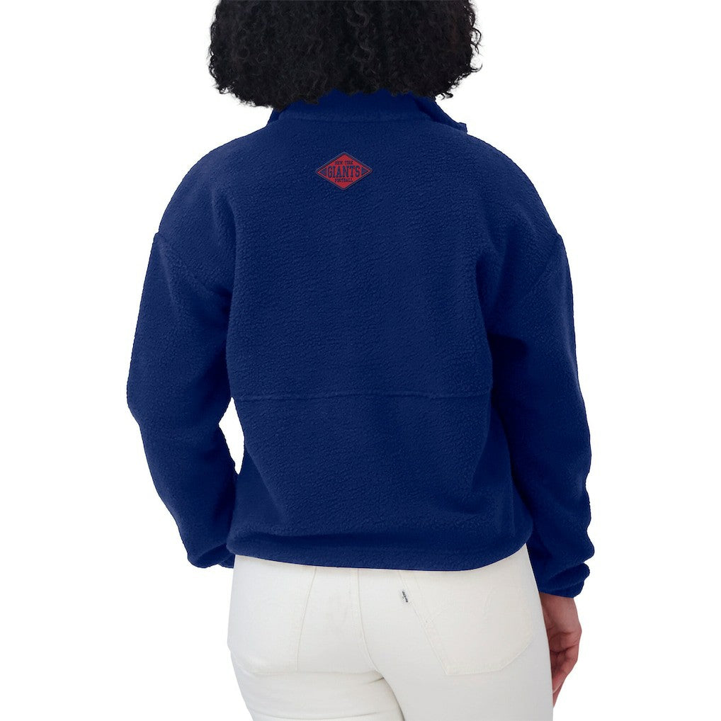 WEAR by Erin Andrews Women's Polar Fleece Half-Zip Jacket - New York Giants Jackets